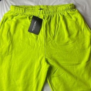 Bright Green PLT Joggers